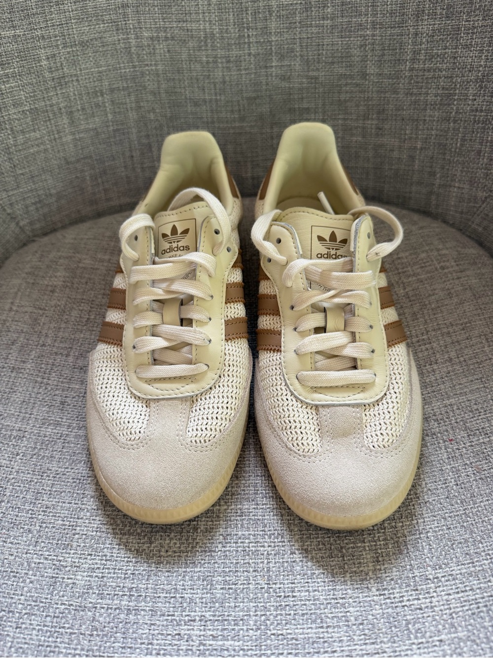 Adidas Samba OG Cream White Cardboard Mesh Sneakers – M6 / W7